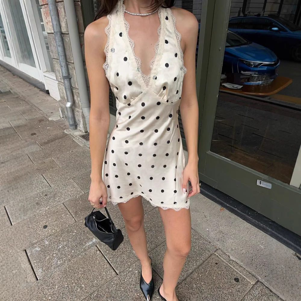 Sophia Polka Dot Slip Dress