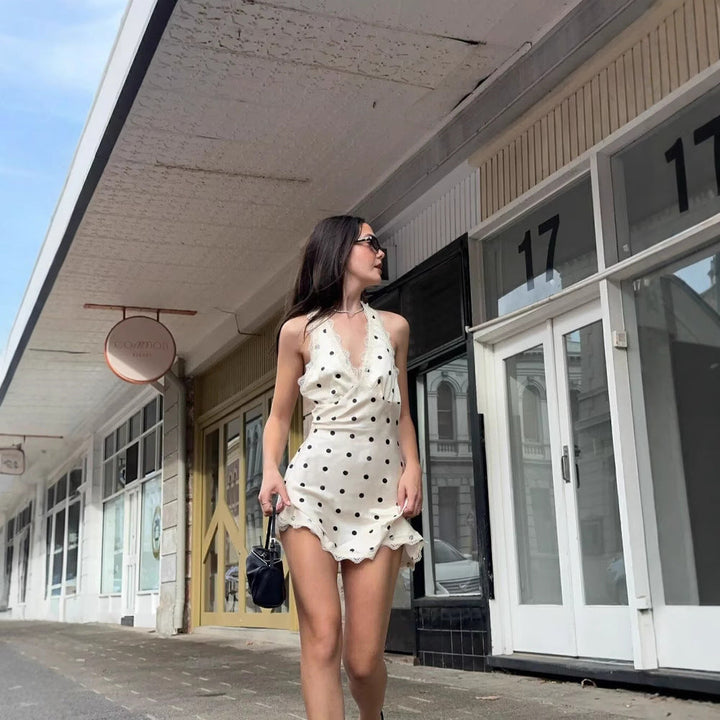 Sophia Polka Dot Slip Dress