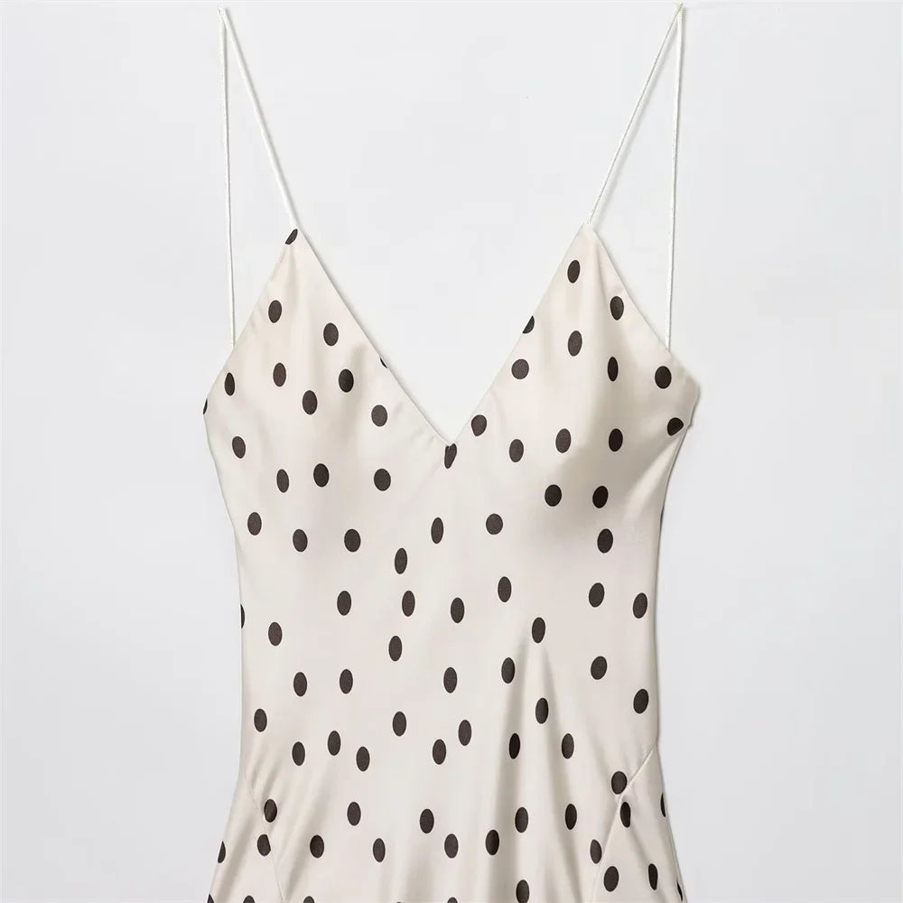 Amara Polka Dot Slip Dress